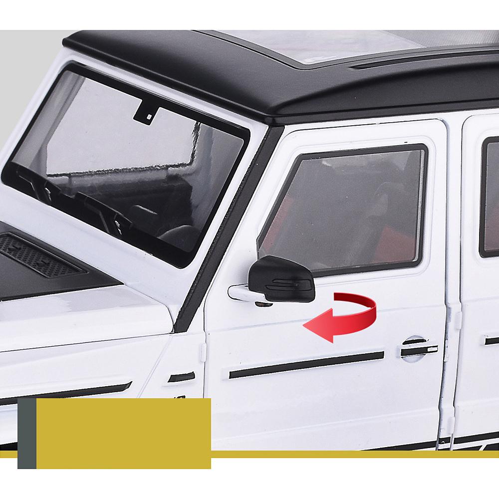 Масштаб 1/18 Benz G63 Wings of Dark Night ORV, литая под давлением модель автомобиля, игрушечный автомобиль с откатным механизмом, звуком и светом для детей, коллекция для мальчиков и девочек