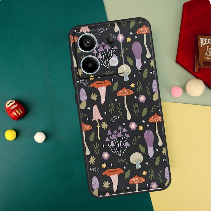 Trippy Mushroom Case For Xiaomi Redmi Note 14 Pro 13 12 11 10 15 Pro Plus Redmi 15C 14C 13C 10C 12C 15 Funda
