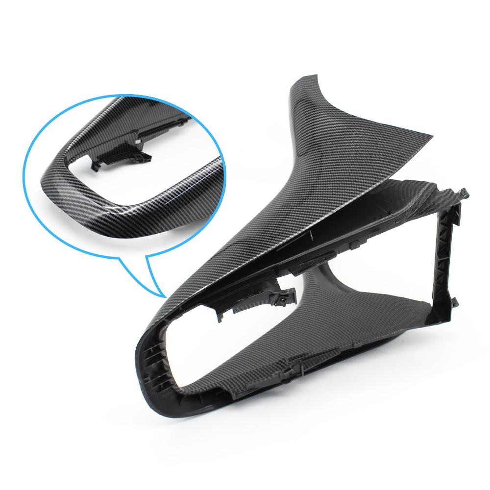 Черная рамка из углеродного волокна для центральной консоли автомобиля, ручка переключения передач для Volkswagen VW Golf MK6 2008 2009 2010 2011 2012 2013