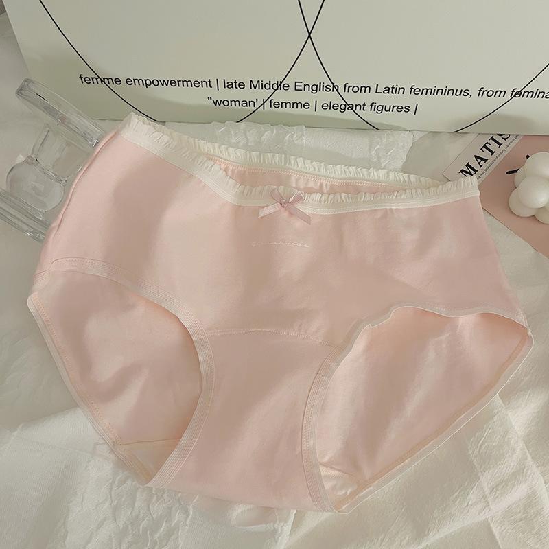 Трусики детские из хлопка класса А 7А антибактериальные, удлиненные, из чистого хлопка, удобные, с мешком на талии и треугольными чашечками