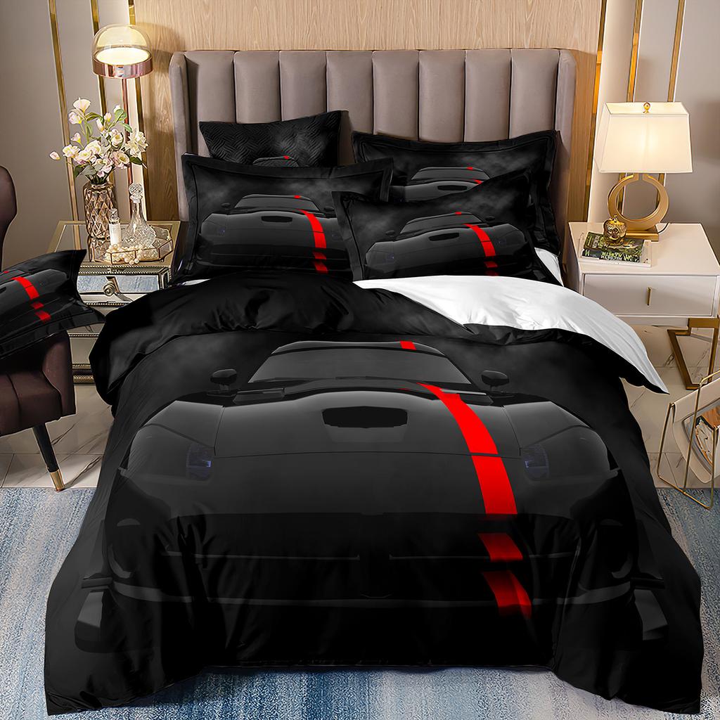 Sports Car Bedding 3D Digital Printing Two-Piece Quilt Set Three-Piece Home Textile
