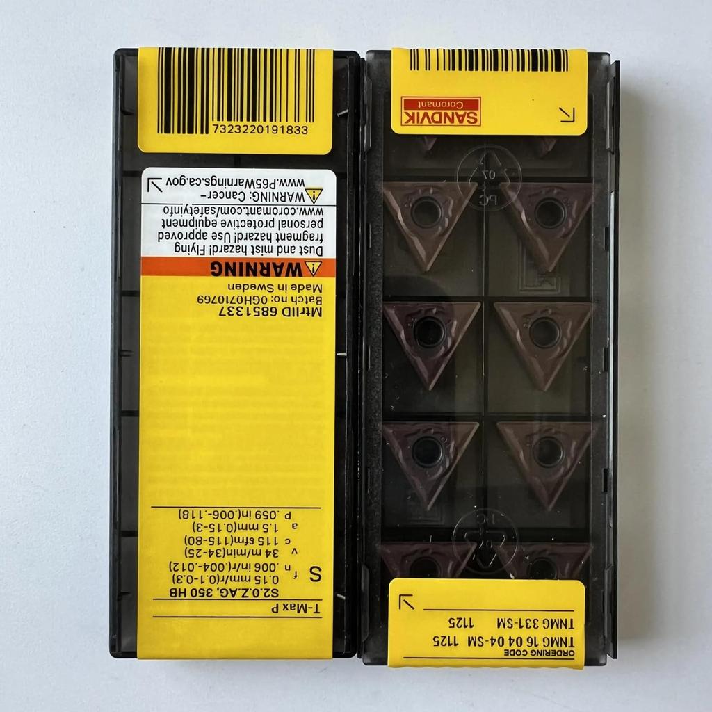 Original Sandvik / TNMG160404-SM 1125 /CNC CARBIDE Tool Blade 10 Pcs