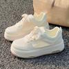 University Style Mesh Breathable White Shoes New Summer Thin Platform Sneakers Casual Shoes