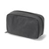 MUJI Wrinkle Nylon Dark Size 15 X 9 X 84473920 Wide-Opening Pouch, Gray, M, Approx. 4.5 Cm,