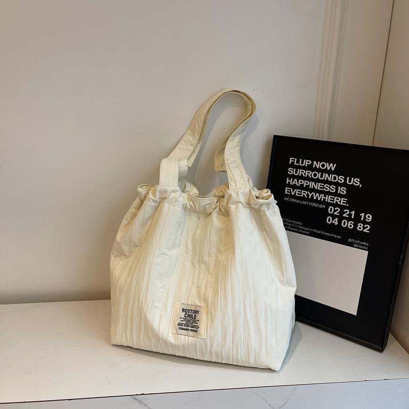 Новая сумка через плечо с завязками, ленивая сумка-тоут, женская сумка большой вместимости для поездок на работу, студенческая сумка для занятий