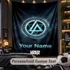 TapestryLinkin Park Custom Name Text Personalized Wall Hanging Tapestry Home Wall Decor