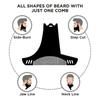 Men Beard Comb 6-In-1 Beard Shaper Moustache Styling Template Beard Trimmer Guide Shaping Salon Tools Barber Accessories