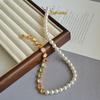 Luxury Rainbow Zircon Bracelet Beaded Women Jewelry Delicate Pearl Rhinestone Necklace  Lady