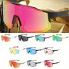 3PCS Protective Glasses Outdoor Cycling Sunglasses Large Frame Sports Sunglasses for Men Women Climbing Driving Goggles