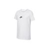 T-Shirt Round Neck Letter Logo Print Casual Short Sleeve Kids Tops White HF6297100
