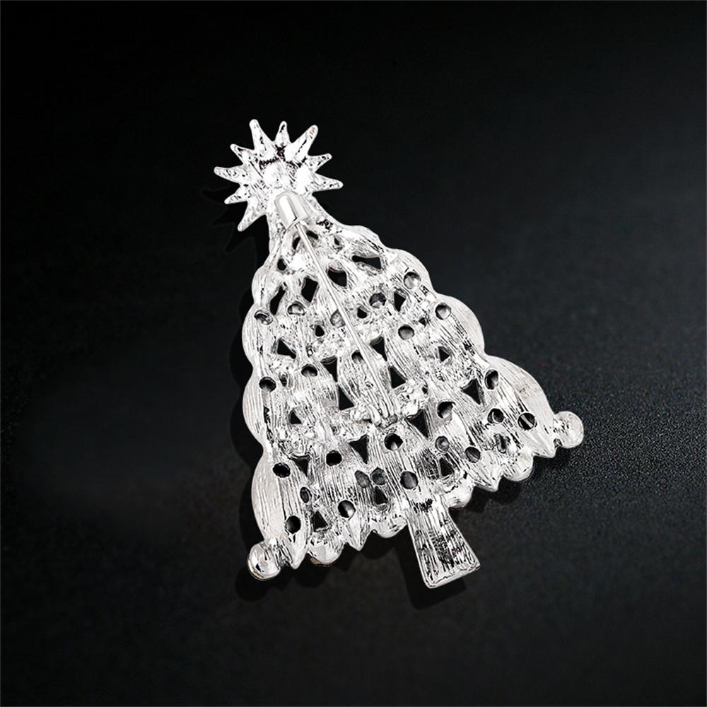 Новинка 2023 года, модная брошь с зелеными кристаллами, брошь в виде рождественской елки, очаровательные броши со стразами для женщин и мужчин, ювелирные изделия унисекс, подарки
