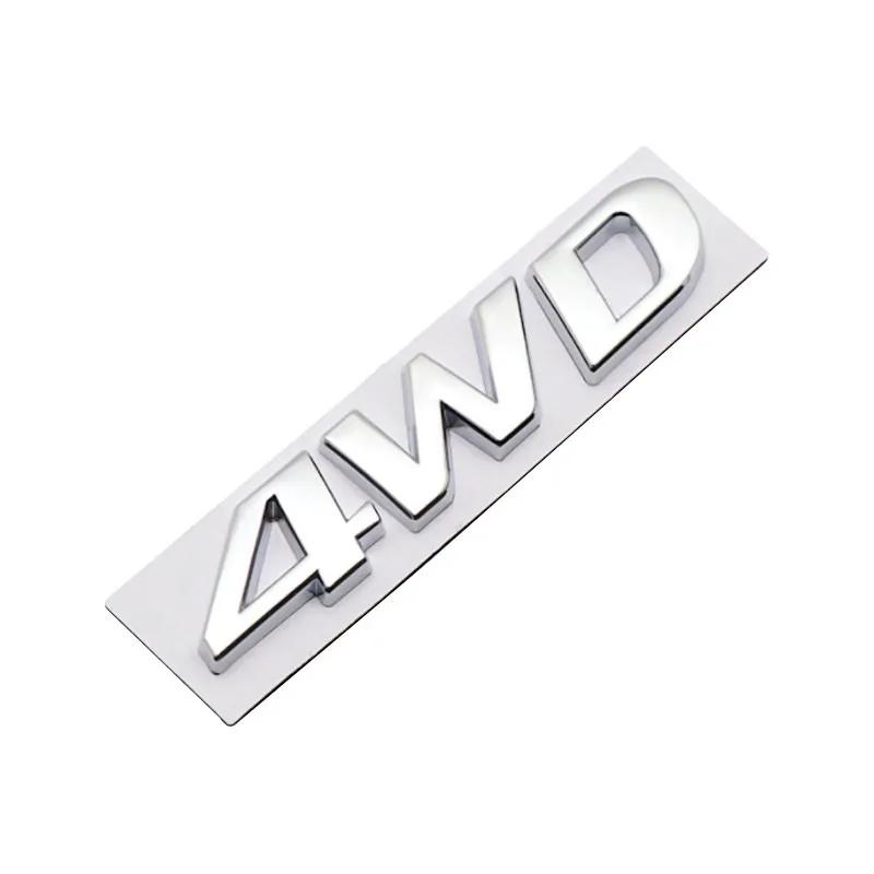 3D Металлический Логотип 4WD Наклейки-Шильдики Наклейки на Задний Багажник Крыло Автомобиля Аксессуар Для Hyundai IX25 IX35 Tucson Santafe