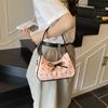 Niche Design Bow Underarm Bag Women's 2025 New Handbag Fashion Shoulder Messenger Bag Sweet Baguette Bag