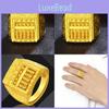 Contemporary Minimalist Brass Gold Plated Abacus Ring For Mens Collection Jewelry