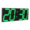 CHKOSDA Digital LED Clock Wall Hanging 18 Inch Large Alarm Clock Remote Control Count Timer Clock Automatic Dimmer Big Calendar and Thermometer and