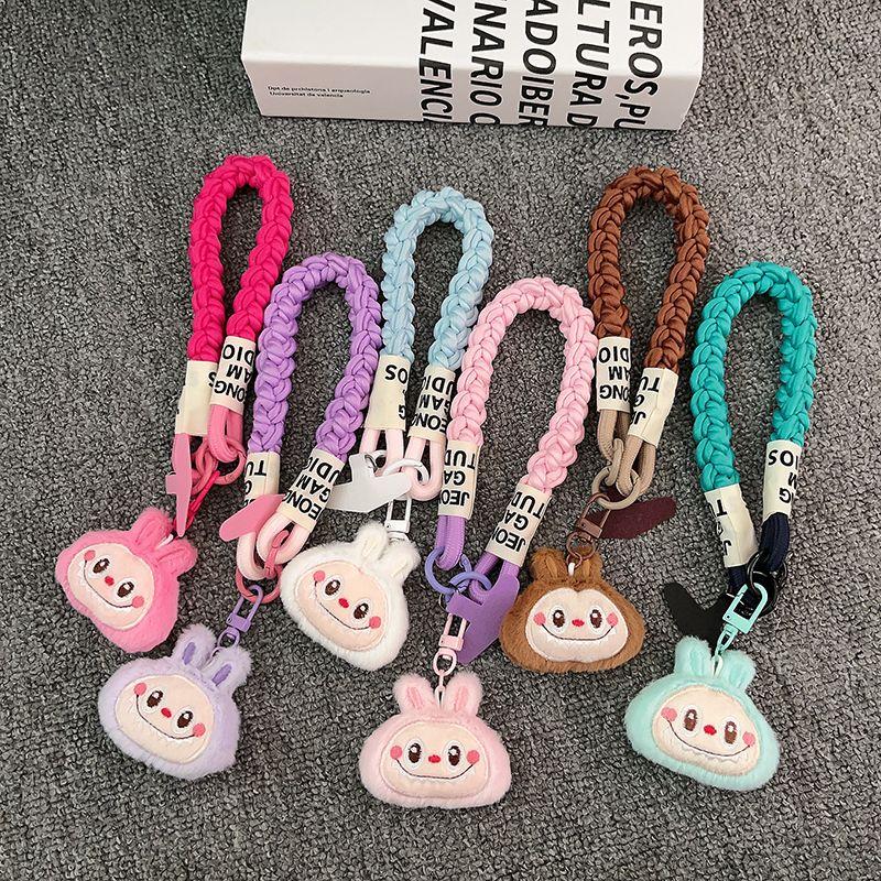 Розовый Тканевый Брелок для Мобильного Телефона Мужской и Женский Мультяшный DIY Подвеска для Ключей Рюкзак Защита от Падения