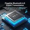 Bluetooth 6.0 Audio Receiver 3.5mm AUX RCA USB 6.5MM Microphone Music Wireless Adapter USB U-Disk HIFI Lossless Music for TV PC