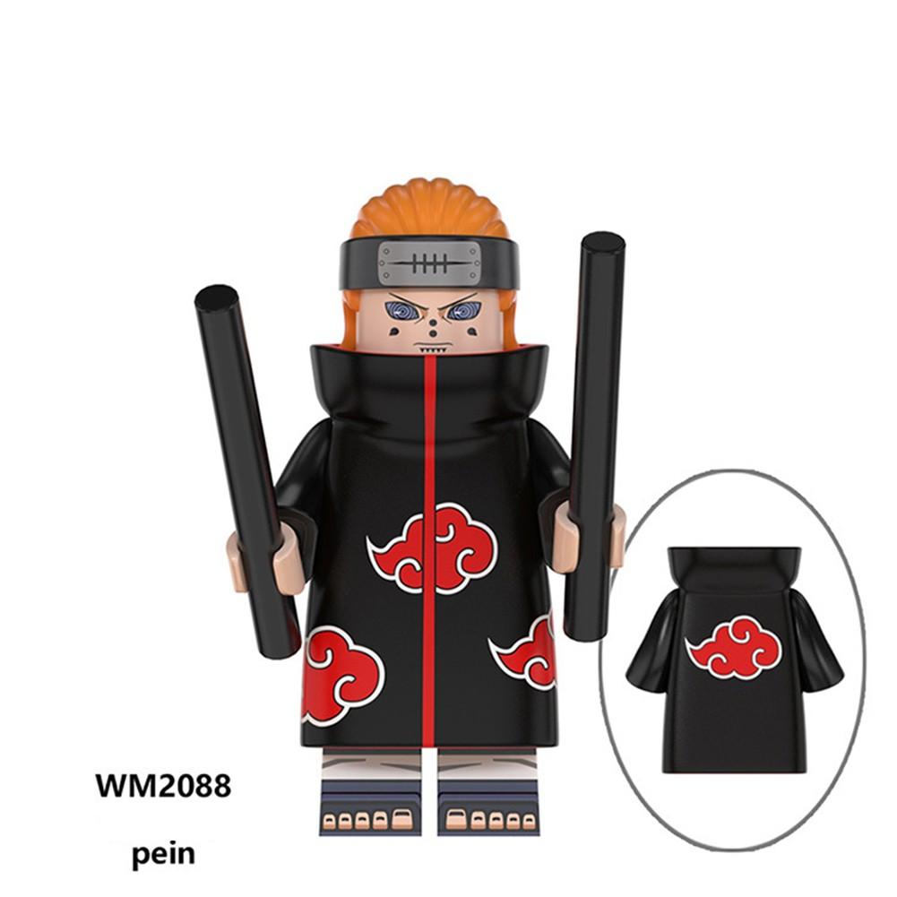 Cartoon Ninja Series Minifigures Naruto Uzumaki Children Assembled Building Block Doll Toys For Kids Educational
