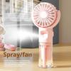 Handheld Fan Water Spray Cooling Fan with 4 Speed Settings Low Noise Rechargeable Battery Operated Misting Fan with Lanyard
