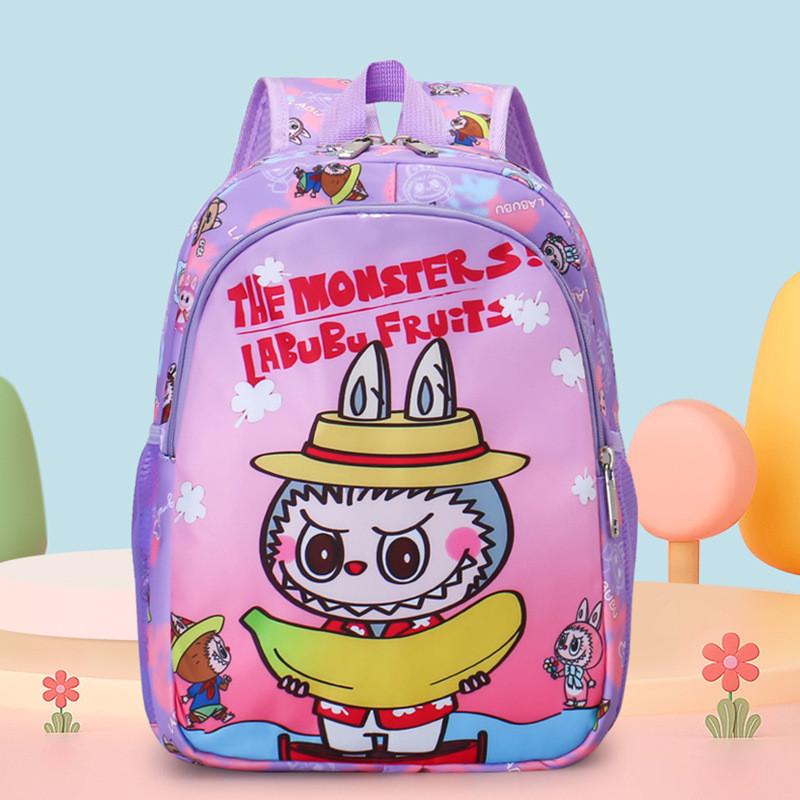 With Childrens Backpack Cartoon And Letter Printing Design For Daily Use