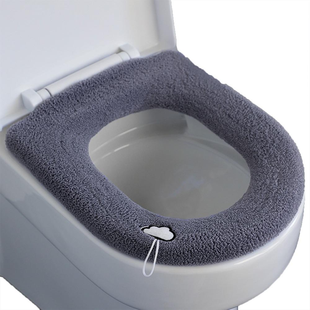 2 Pack Stretchable Toilet Seat Cushion Thick Bathroom Toilet Cushion Warm Toilet Cushion Home