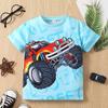 Children's Clothing Boys Tshirt Short Sleeve Girl T-Shirt 3D Cartoon Truck Print Kids Summer Clothes Children's Boy's Clothing