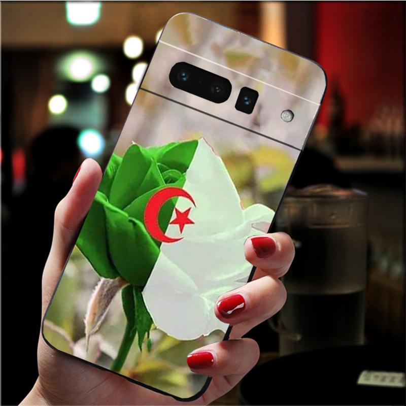 Чехол для телефона Google Pixel 7 Pro 7 6A 6 Pro 5A 4A 3A Pixel 4 XL Pixel 5 6 4 3 XL 3A XL 2 XL Чехол с флагом Алжира Funda