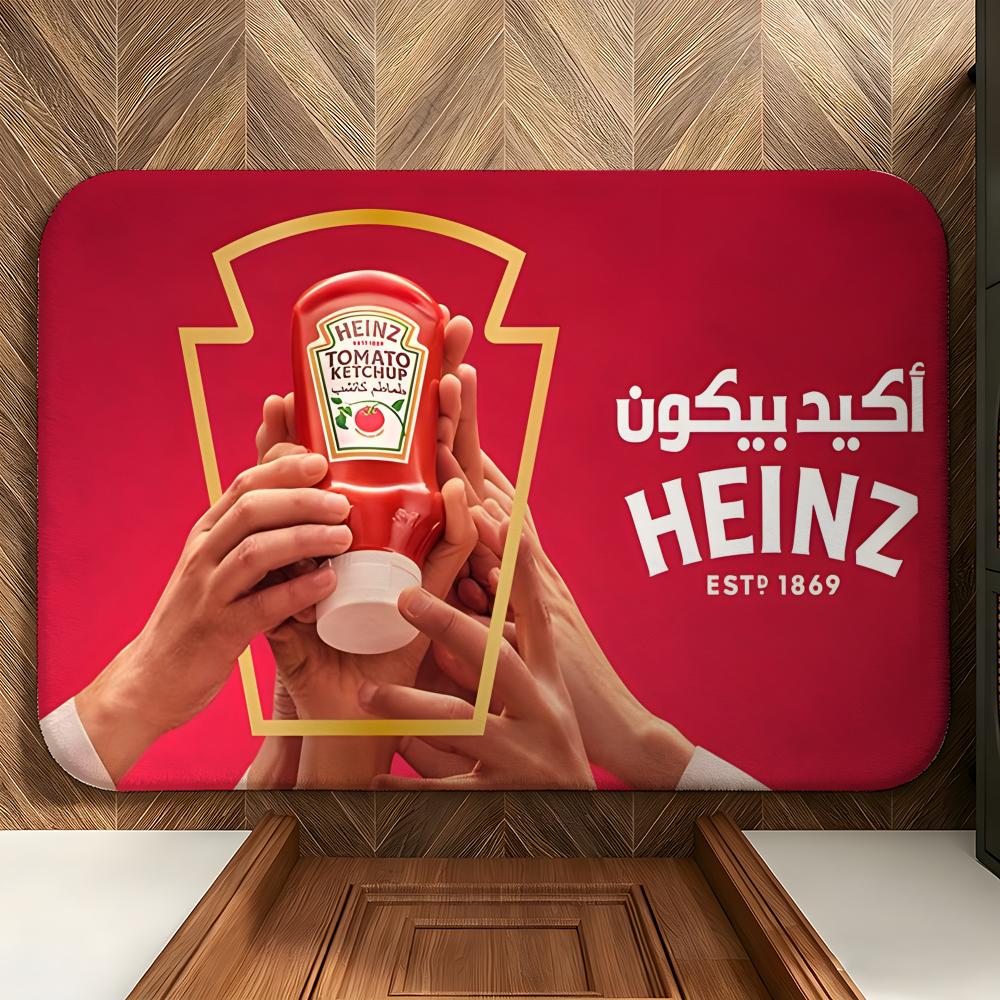 Коврик для пола K-Kraft H-Heinz Мягкий фланелевый коврик для прихожей Нескользящий Впитывающий коврик для ванной комнаты Спальни