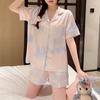 Simple Sweet Aesthetics Print Women's Pajamas Harajuku Colorful Trendy Sleepwear  Summer Fashion Homewear