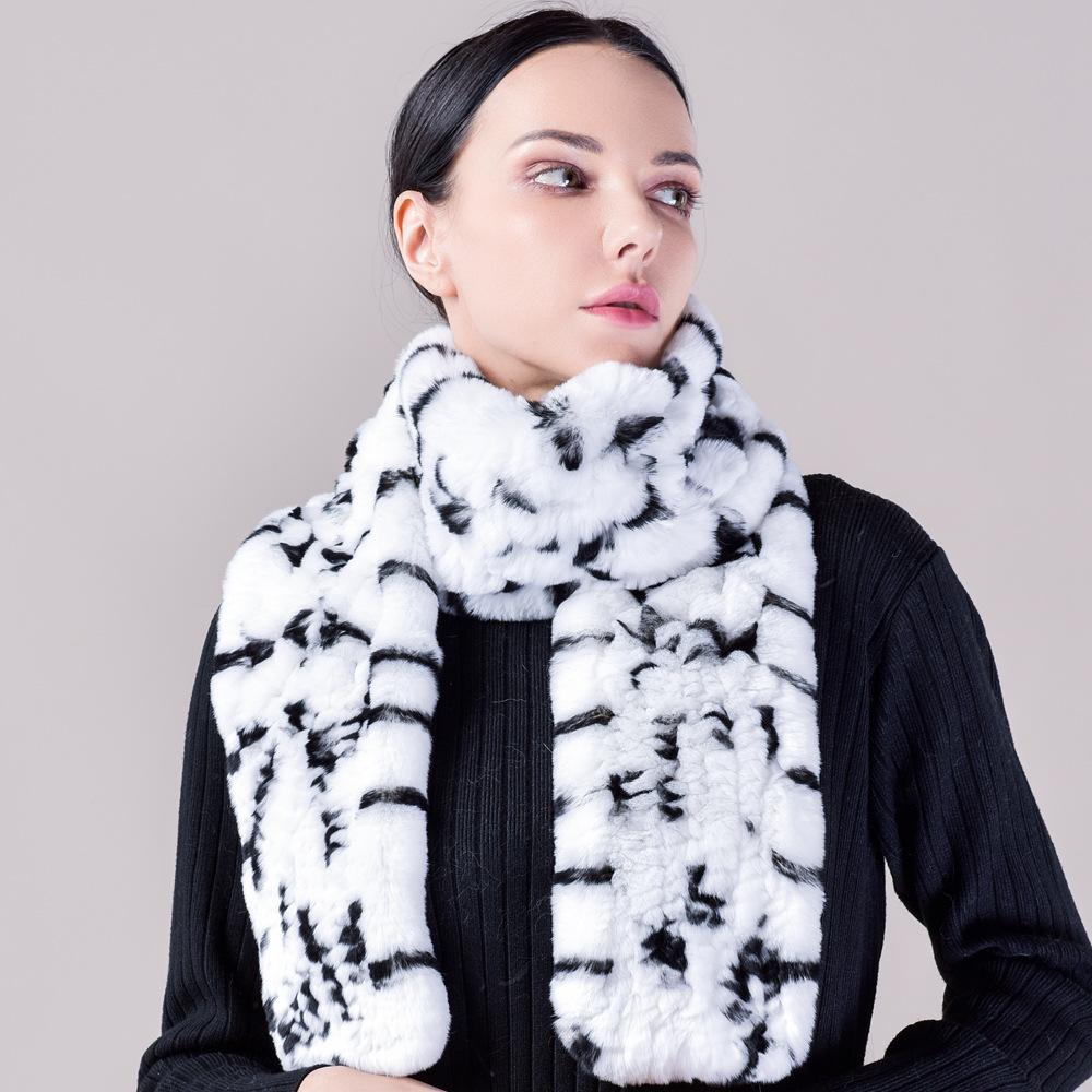 Длинный вязаный плюшевый шарф для тепла и объема, универсальный для женщин зимой