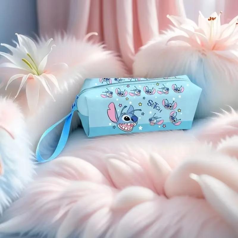 MINISO Каваи Стич Мультяшный Пенал Большой Вместимости Студенческий Пенал Стич Милый Детский Многофункциональный Мешок для Хранения