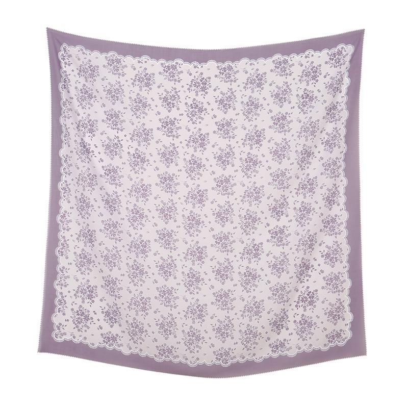 Малайзия Цветочный Принт 110 Квадратный Шарф Мусульманский Хиджаб Женщины Элегантные Шали Дамы Повседневный Головной Платок Тюрбан Косынка Оптовая Продажа