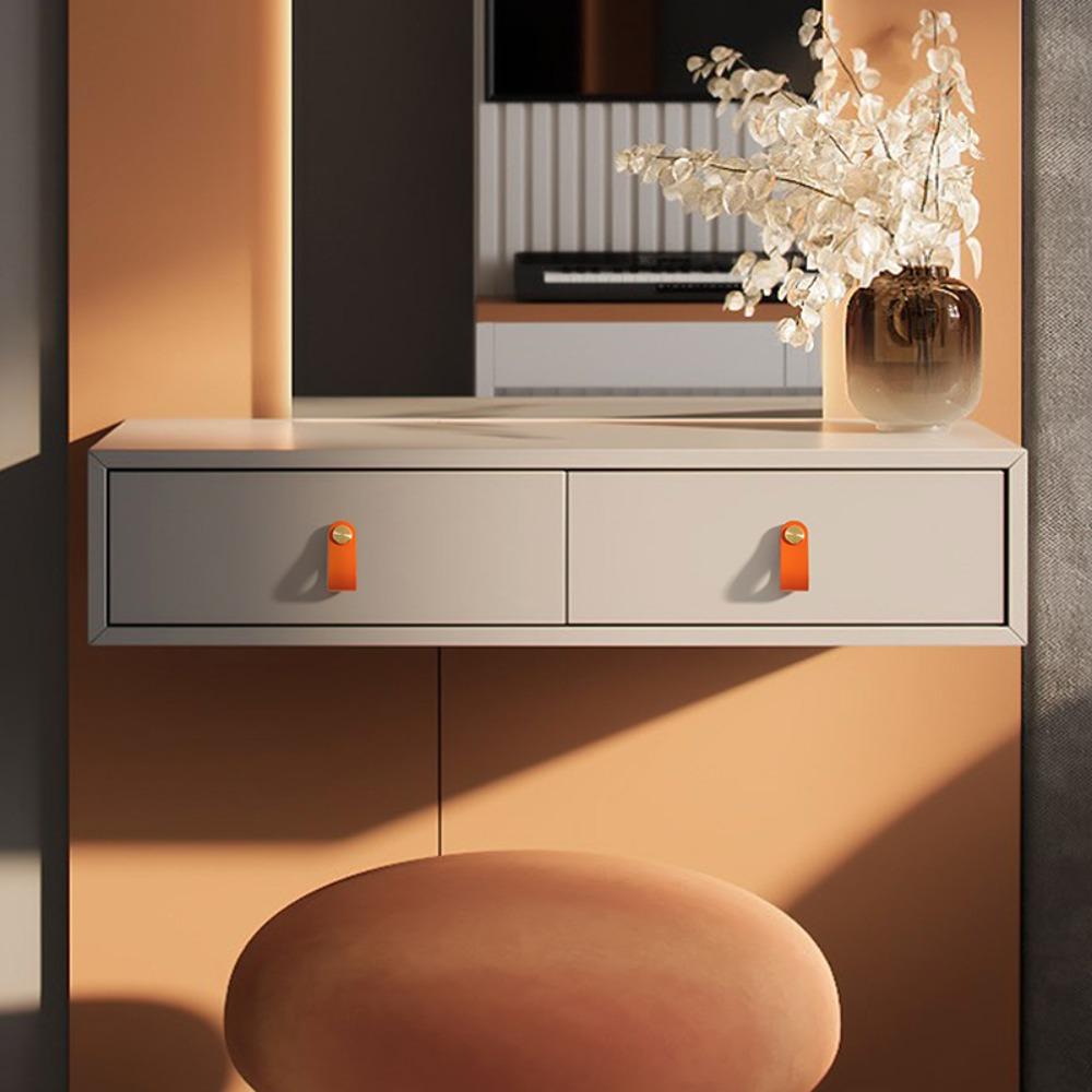 Wardrobe Eco-Friendly Leather Door Handles Cabinet Handle Drawer Pull Knobs Furniture Handle