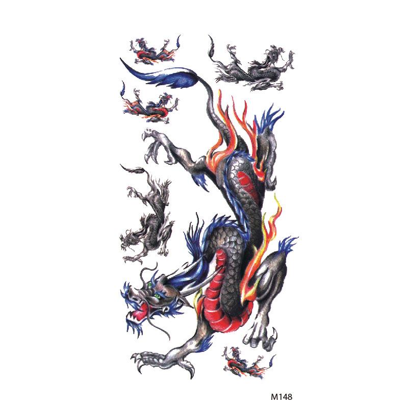 Customize Wolf Dragon Spider Scorpion Animal Temporary Tattoo Designs for Man