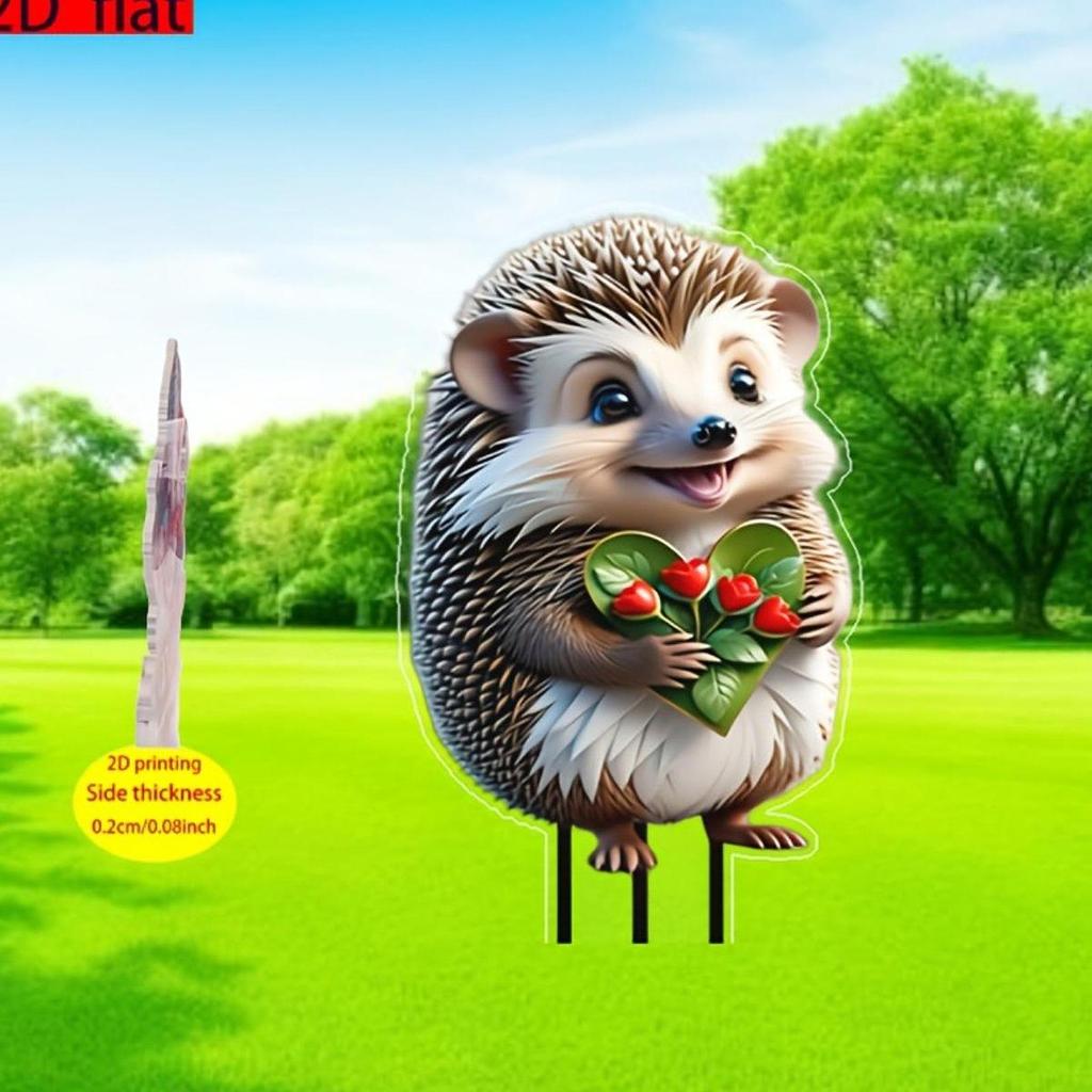 2D Акриловый Садовый Колышек Украшение Декор Табличка для Вечеринки Балкона Фестиваля