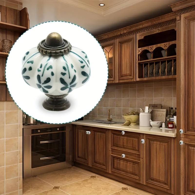 12 шт. керамических ручек для шкафа в форме тыквы, винтажные ручки для комода, винтажные ручки для ящиков с винтами для шкафов, шкафов и домашних проектов «сделай сам»