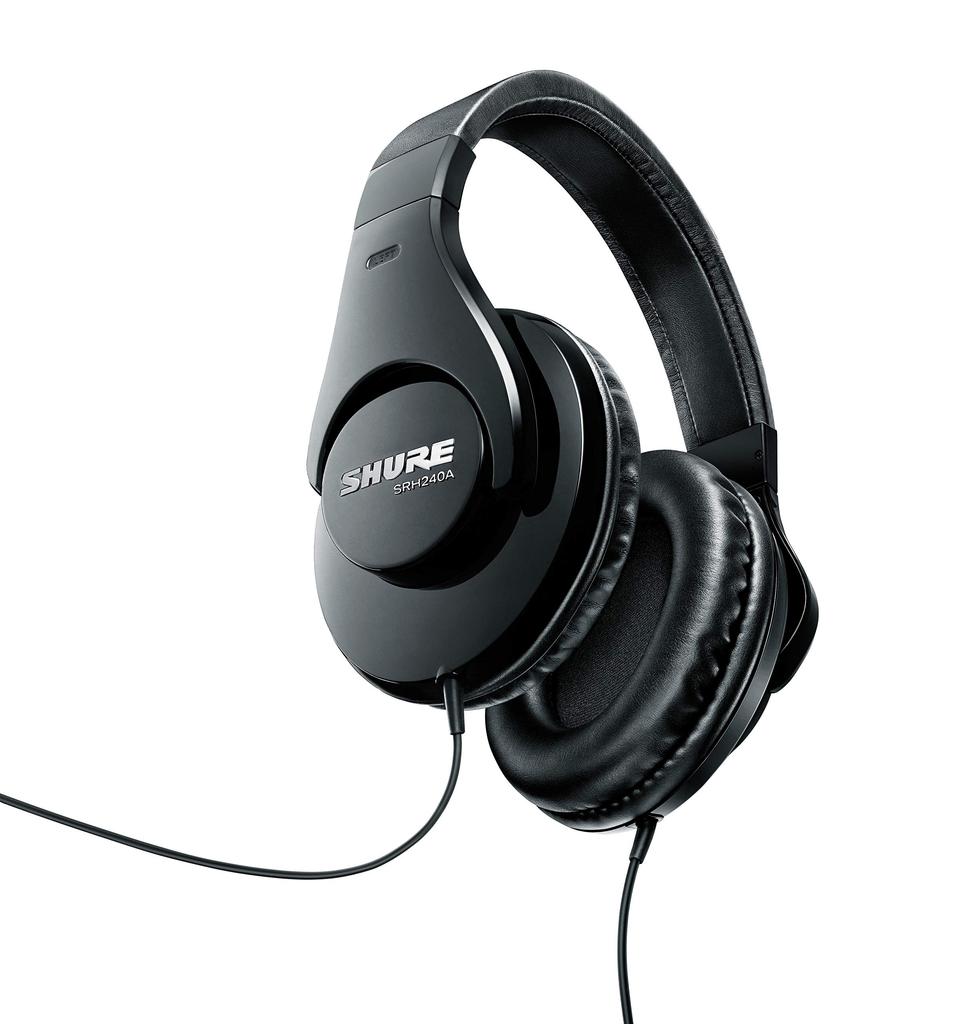 SHURE Pro Quality Headphones Sealed Home Recording DJ Year Manufacturer Medium / SRH240A-BK-A Black [2 Warranty]