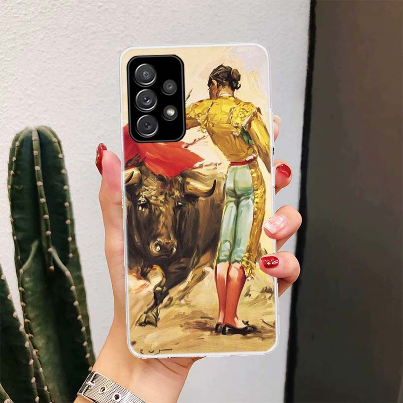 Bullfight Bull Fighter Matador For Samsung Galaxy A17 A16 A15 A14 A13 A56 A55 A54 A53 Phone Case A36 A35 A34 A33 A26 A25 A24 A23