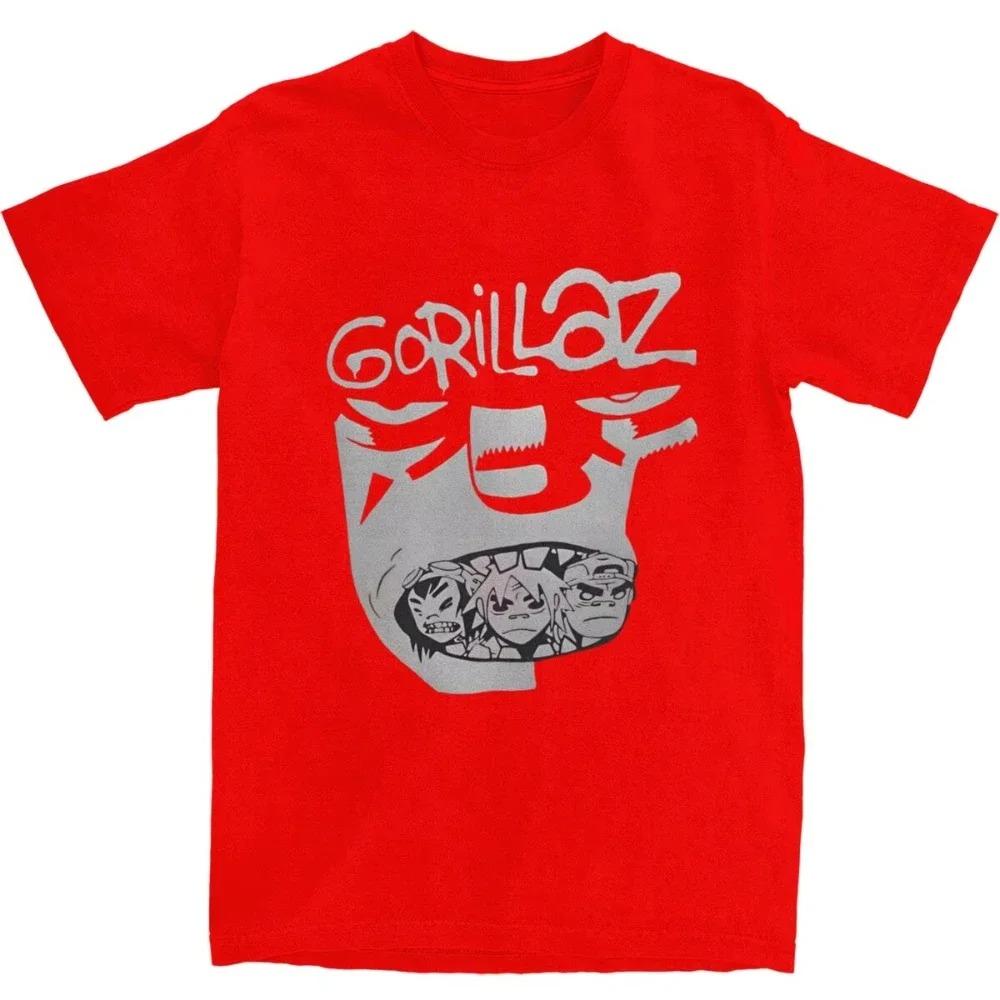 Unisex Gorillaz Band TShirt Fashion Beach Vintage Printed Cotton Loose Plus Size Top Comfortable Fashion Tshirts