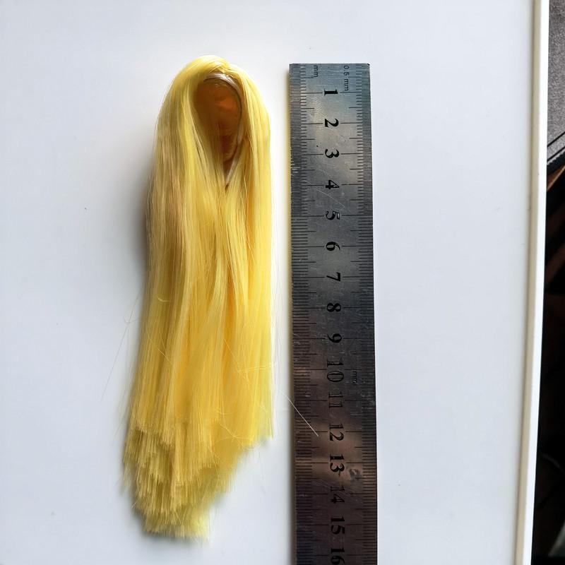 В наличии 1/6 Женская фигурка солдата Голова Скульптура Парик для изменения прически