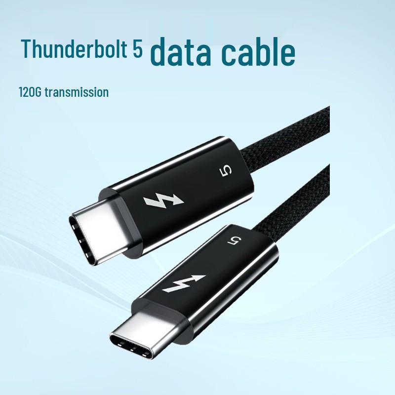 Кабель Thunderbolt 5 TYPE-C, Высокоскоростной 120 Гбит/с, Полнофункциональный, В наличии
