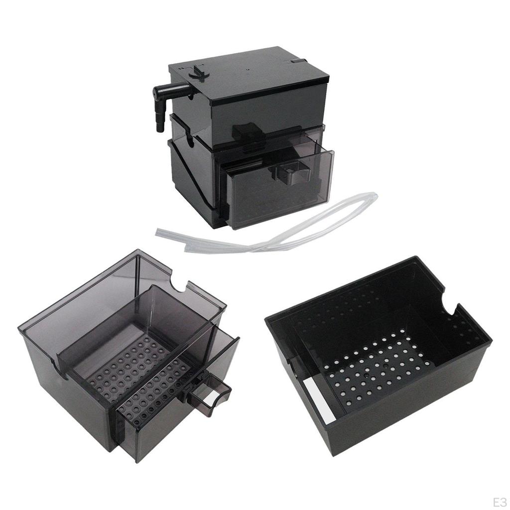 Коробка для аквариума Компактный Легкий Тихий Система фильтрации переливом Выдвижной лоток