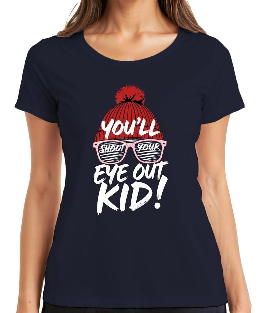 Youll Shoot Your Eye Out Kid Cult Movie Christmas Hat Retro Unisexs Tshirt