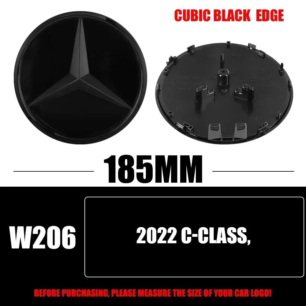 3D 185MM 205MM Front Grille Star Logo Emblem Badge Auto Accessories For Mercedes-Benz C/B/E Class W206 W253 W213 GLC GLE BE1