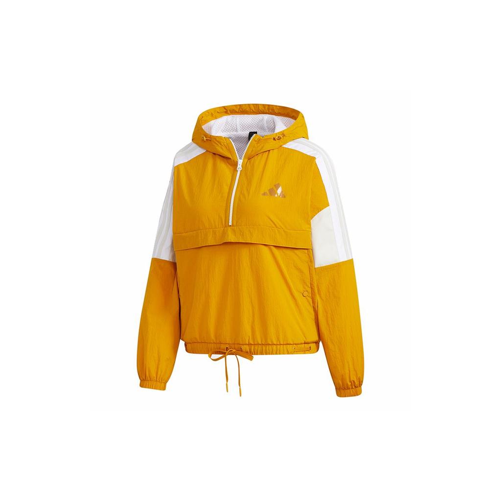 Adidas Casual Sport Half-Zip Anorak Women Jacket Gold GM1470