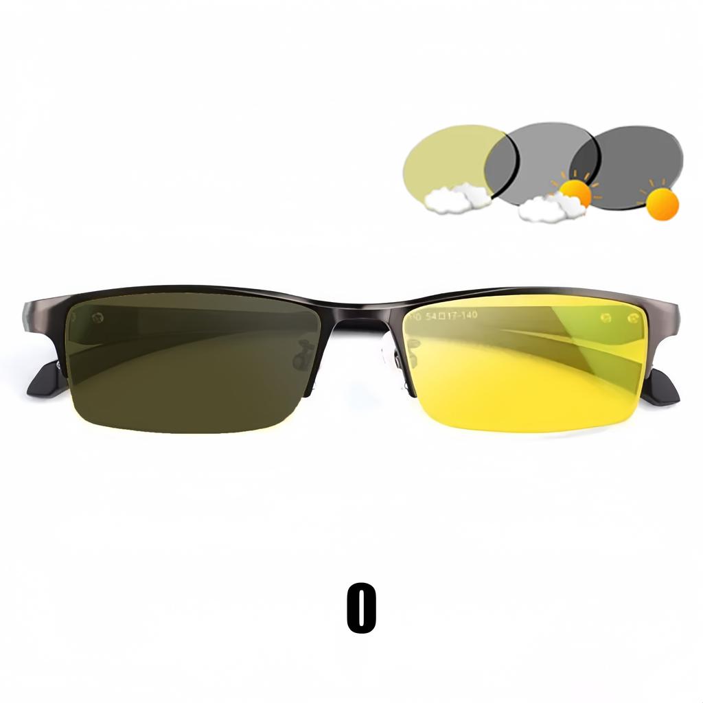 Деловой стиль Ночное видение Фотохромные очки для близорукости Мужские Винтажные очки для дня и ночи Желтые линзы Очки для близи