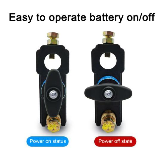 Battery Disconnect Isolator Switch Car Battery Power-off Cut Off Switch 12V 24V Universal