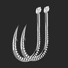 Silver Color Strong Carp Fishing Hook Barbed Dragon Scale Fish Hook Size 1 ~ Size 13 Herring Grass Carp Hooks