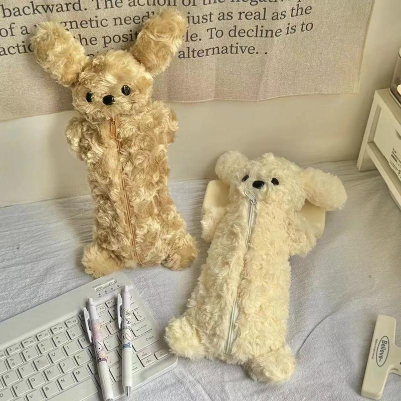 Корейский стиль щенок пенал мягкий плюшевый школьный канцелярский большой емкости ручка сумка для канцелярских принадлежностей для студентов