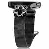 For Samsung Galaxy Gear Sport/S2 Classic Milanese Band Clover Decor Electroplated Stainless Steel Strap,Size: L